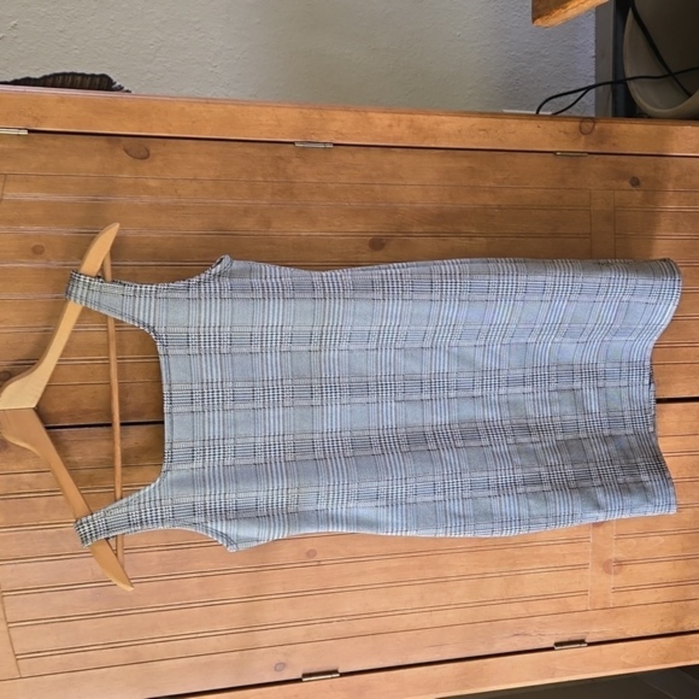 NWOT Popular Dress Plaid Jumper Or Sheath Dress.